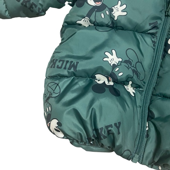 Mickey Mouse Pattern Puffer Jacket H&M 
Size 2T - Picture 7 of 13